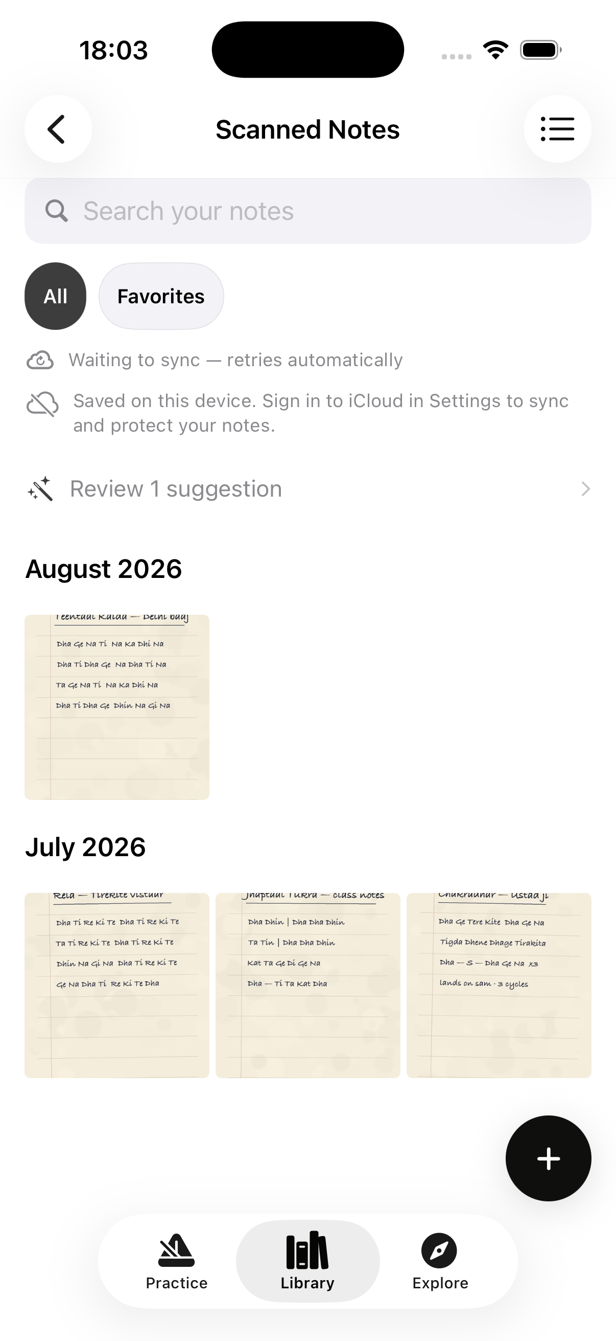 Scanned Notes