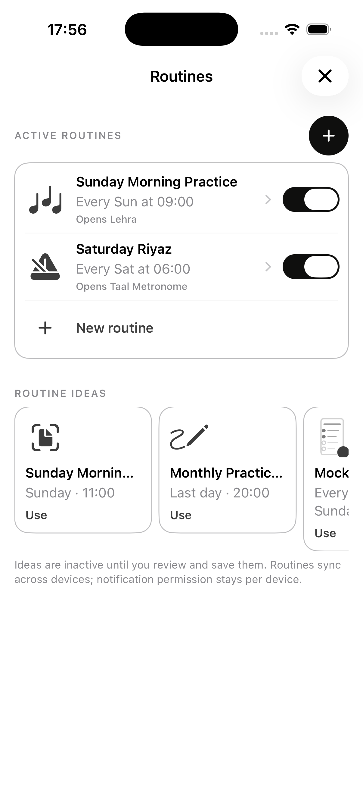Routines