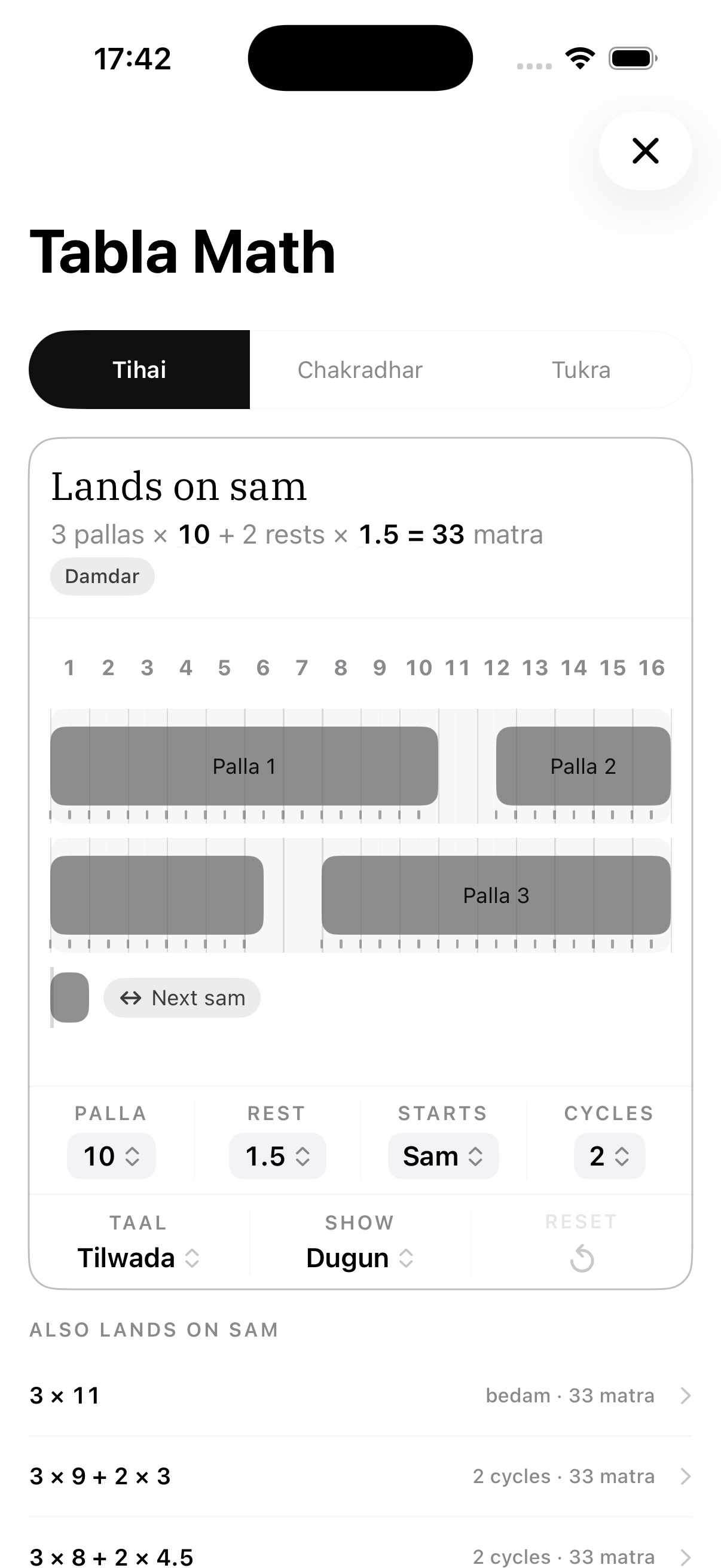 Tabla Math
